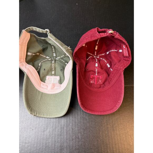 Texas A&M New Era Hats Aggies Lot of 2 Women Cotton Strap Back Embroidered Cap - Picture 9 of 13